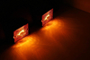 Kotflügel -Strebe -LED -Seitenmarker Bernsteinlicht für Anhänger