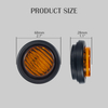 2 "Zoll LED -Bernsteinmarker -Licht mit Grommet