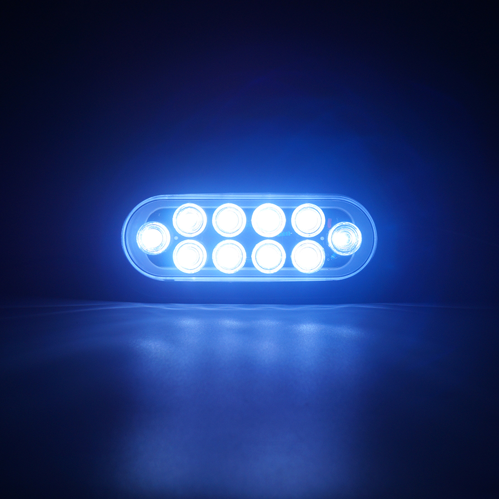6 Zoll Bernstein Oval LED -Anhänger -Anhänger Rücklicht 
