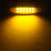 Gelb | rechteckig | LED -Marker -Freigabelichter mit Chrom/Edelstahleisen für Auto