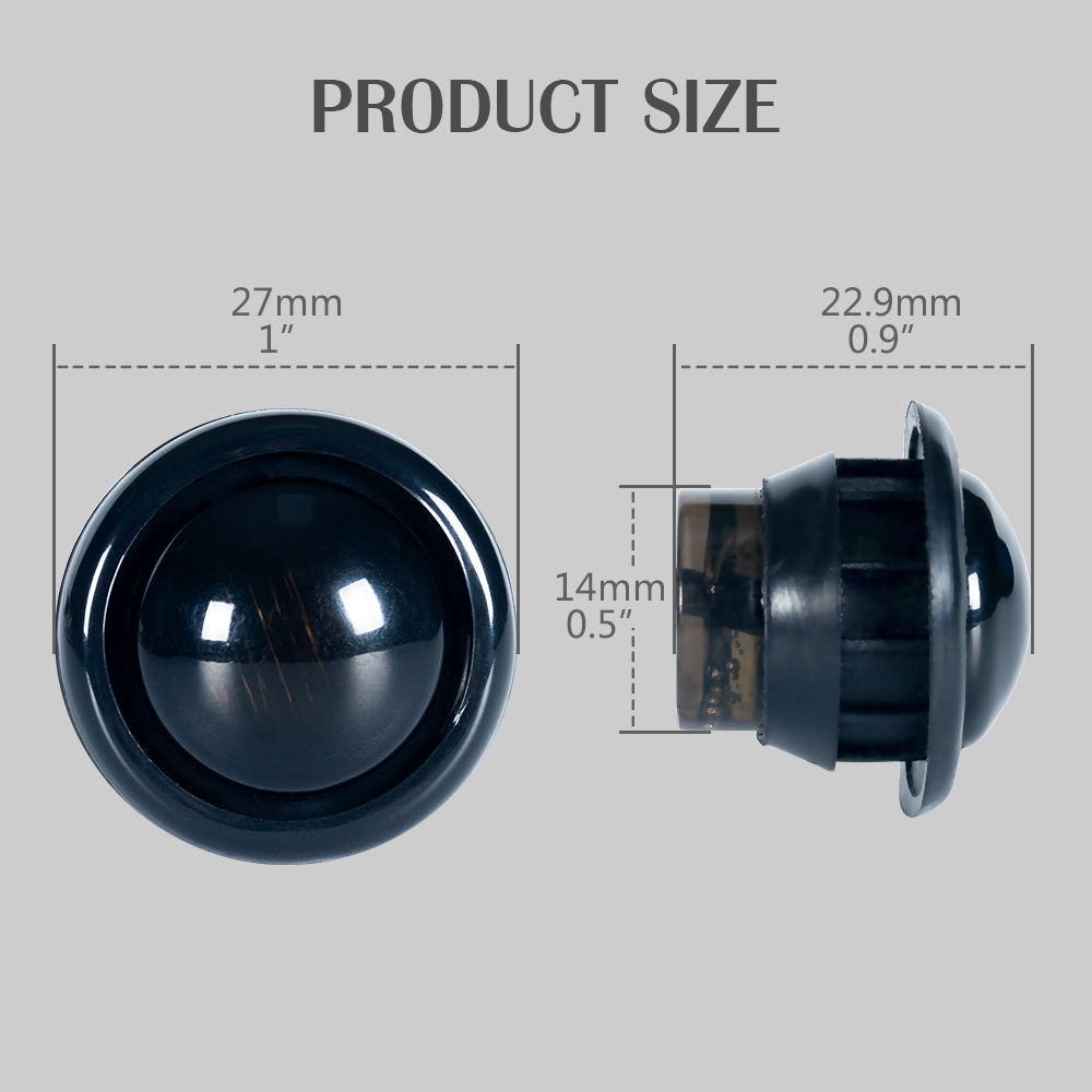 3/4 Zoll Mini runde LED-Seitenmarkierungs-Umrissleuchten