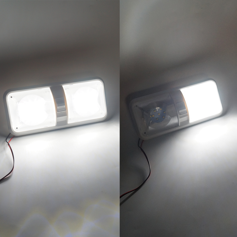 LED-Innenbeleuchtung mit Doppelkuppel für Wohnmobile