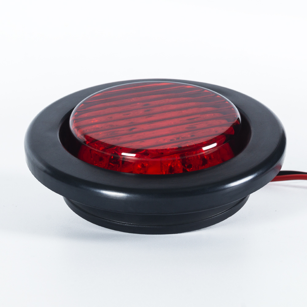 2,5" Zoll rotes LED-Rücklicht mit Gummi