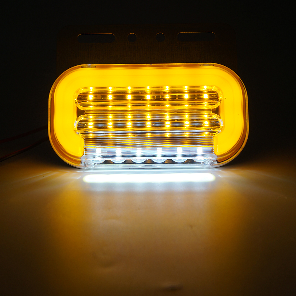 24 V Amber Semi Truck Cargo Anhänger Van LED Multi -Funktionsmarker Leuchten