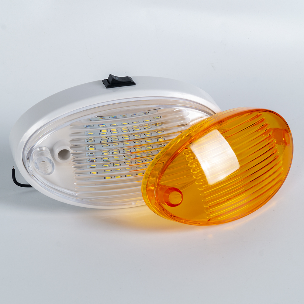 Ovale RV-LED-Außenleuchte zur Oberflächenmontage