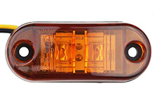 Bernsteinfarbene LED-Seitenmarkierungsleuchte für LKWs